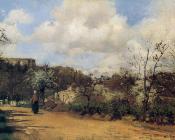 卡米耶 毕沙罗 : Springtime in Louveciennes